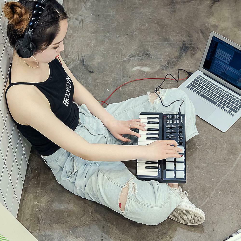Worlde Panda mini 25-Key Portable USB Keyboard Drum Pad MIDI Electric Controller