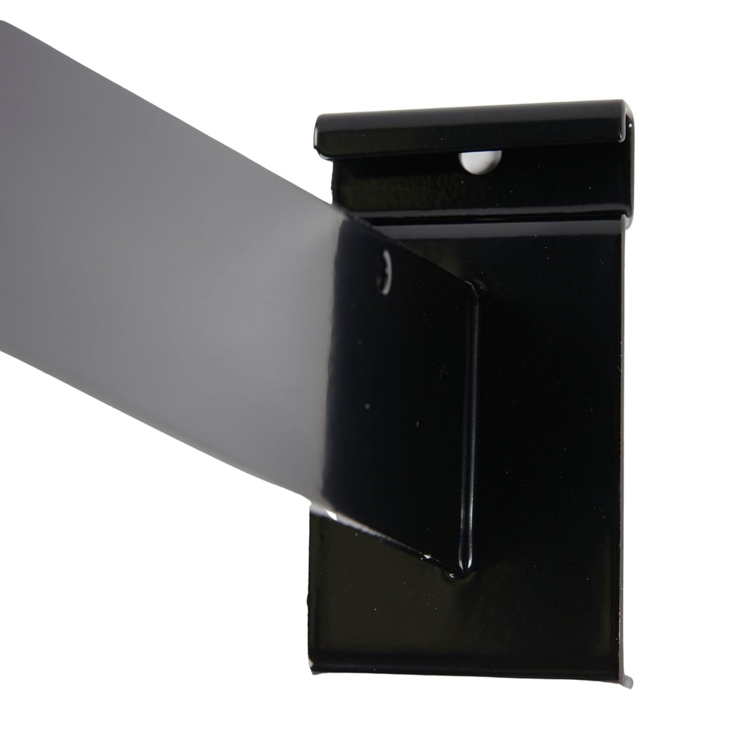 Lot of 10 12" Wire Grid Slat Brackets Shelf Bracket Gridwall Black 3" On Center