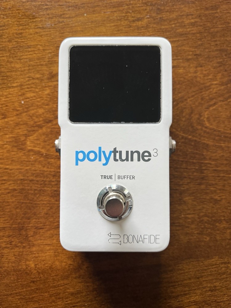 TC Electronic Polytune 3 Polyphonic LED Guitar Tuner Pedal with Buffer