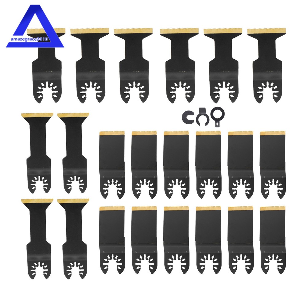 22Pack Universal Oscillating Tool Blade 3 Types for Metal Nails Hard Material