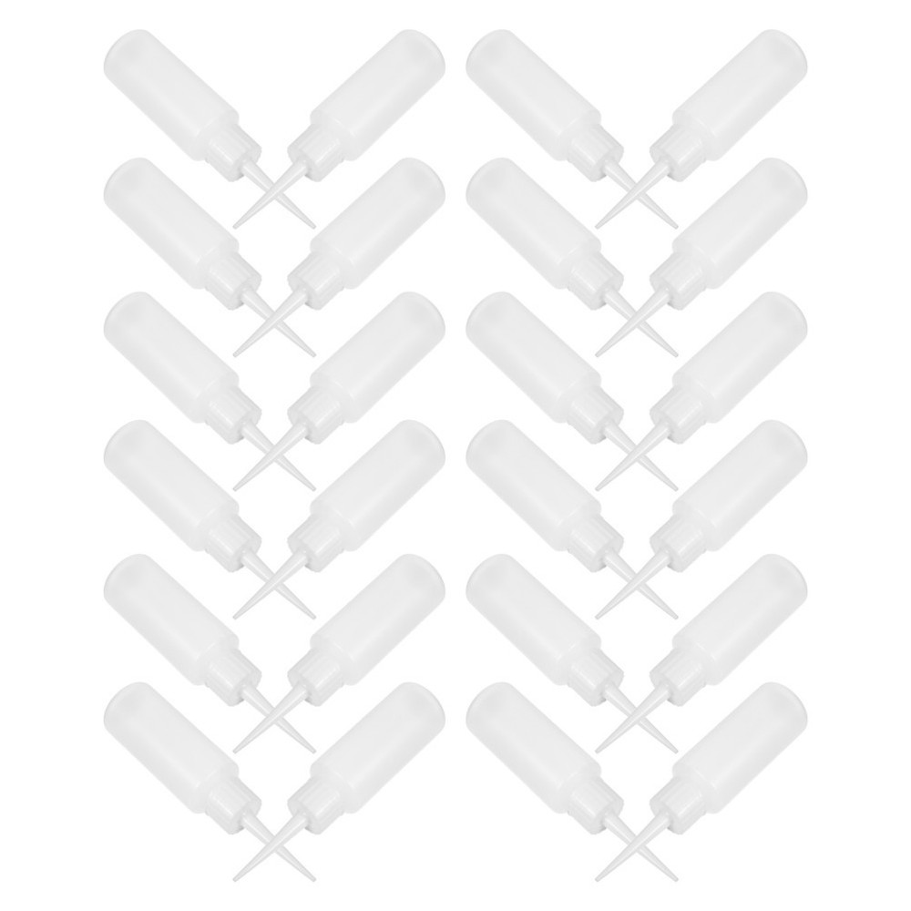 100 Pcs Sewing Agent Bottle Squeeze with Needle Tip Nozzle Fine Bottles