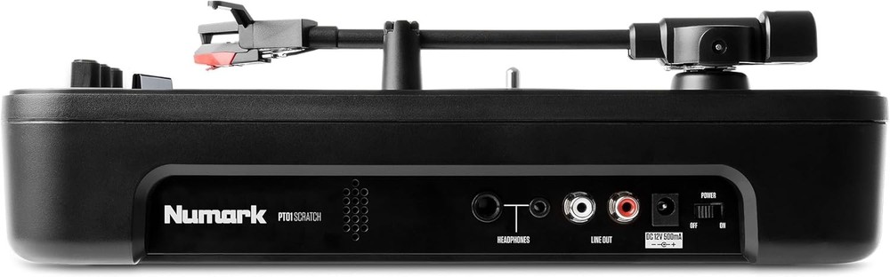 Numark PT01 Scratch | DJ Turntable for Portablists With User Replaceable Red