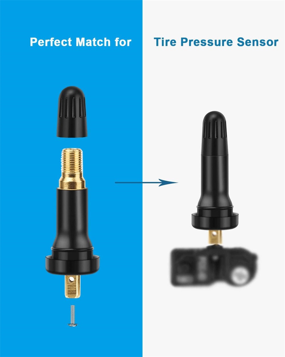 20/100/200/500 TPMS Valve Stem Rubber Rebuild Kit for Tire Pressure Sensor 20008