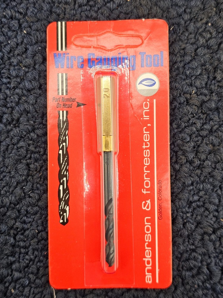 ANDERSON & FORRESTER #20 WIRE GAUGING TOOL WTH HANDLE