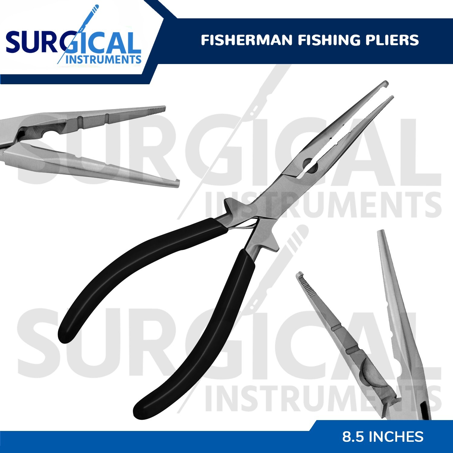 High Quality Fisherman Fishing Pliers - Stainless Steel 8.5" German Grade