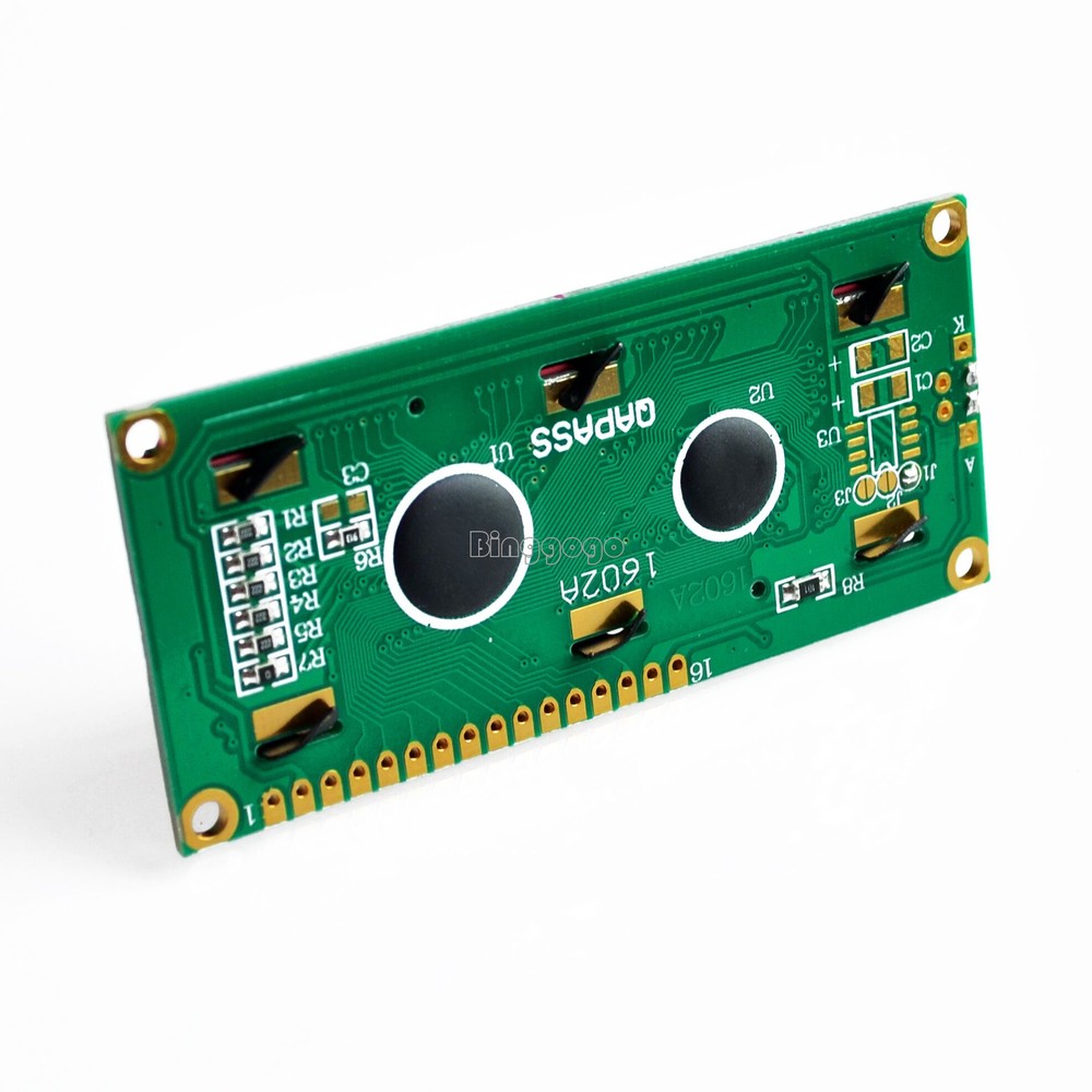 1602 16x2 Character LCD Display Module HD44780 Controller Blue Blacklight NEW