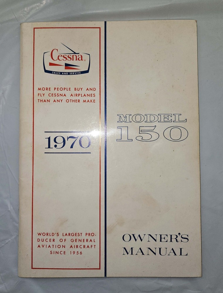 1970 Cessna Model 150 Owners Manual