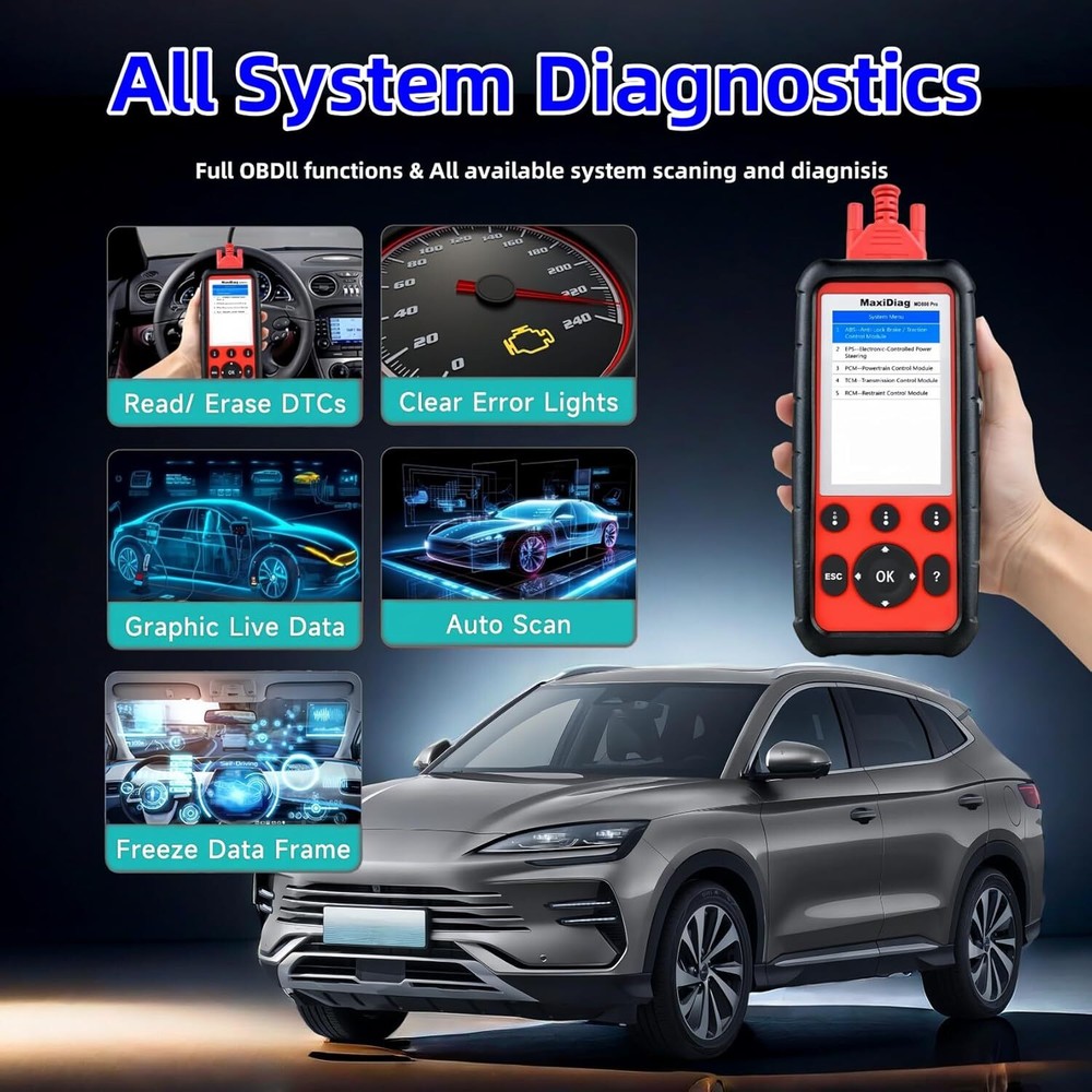 2025 Autel MaxiDiag MD808 Pro Automatic Diagnostic Scanner Tool OBD2 Code Reader