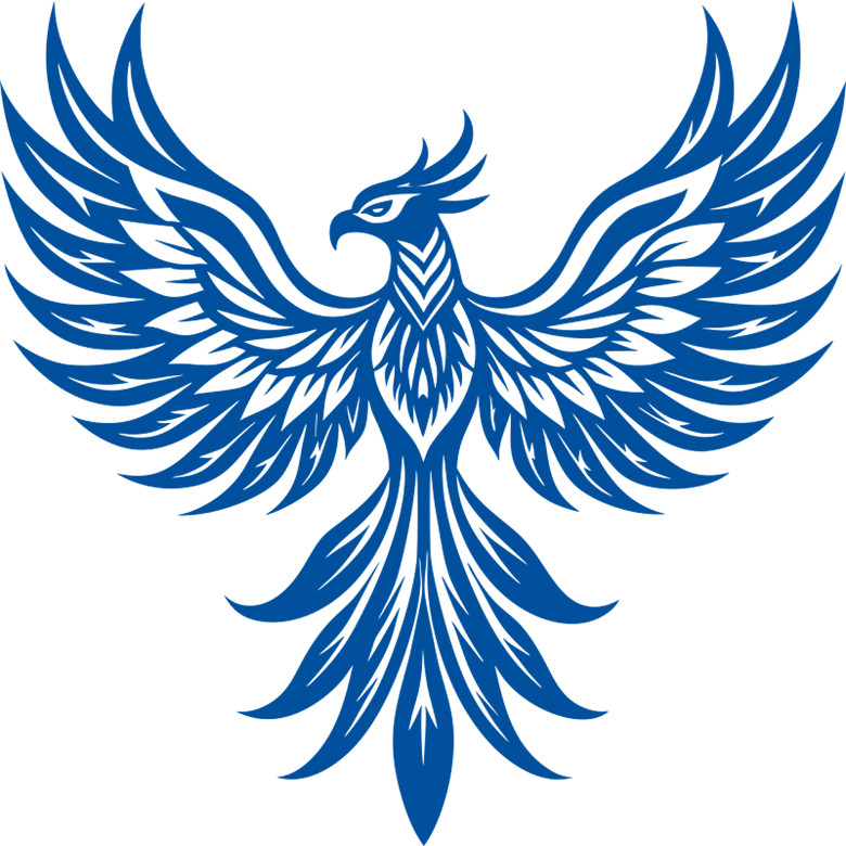 30 Custom Blue Eagle Phoenix Personalized Address Labels