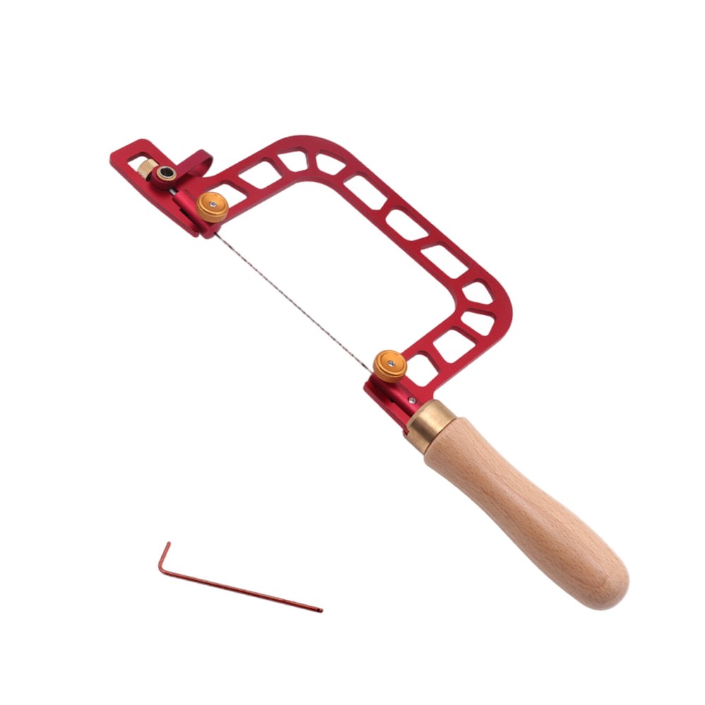 PrecisionFretCopingSawAluminumAllo FramewithReplacementBlades -Woodworking Tool