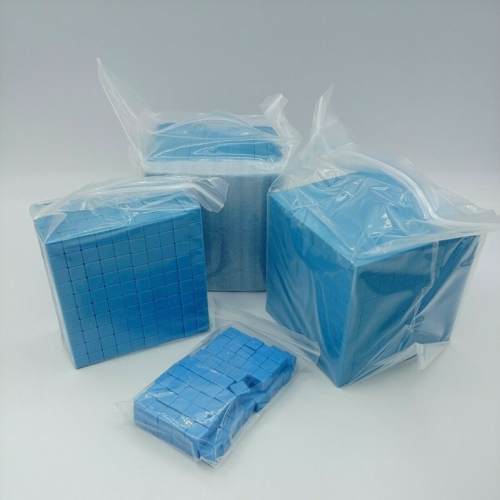 Math Base 10 Deluxe Set Counting Cubes Blocks New In Box