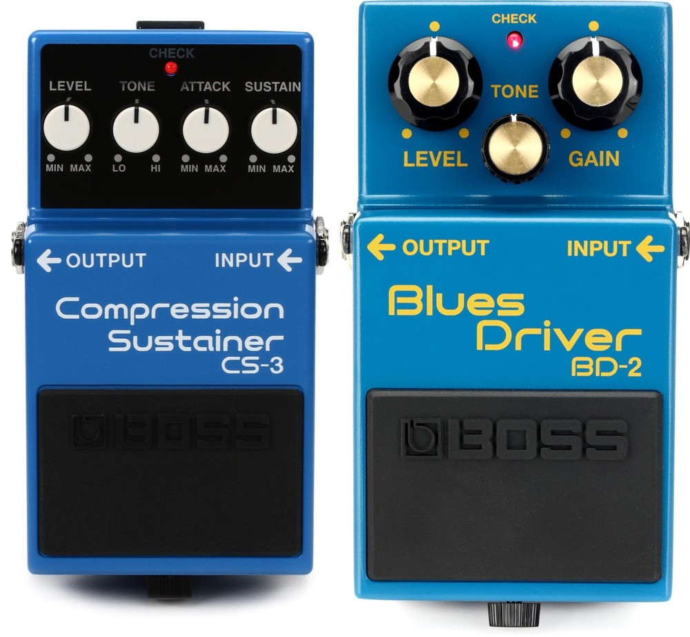 Boss CS-3 Compression Sustainer Pedal + Boss BD-2 Value Bundle
