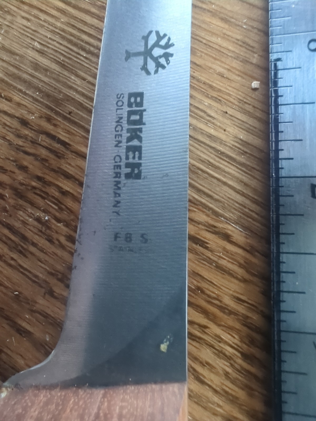 Vintage Boker F8S Stainless Solingen Germany Filet Knife 7.5 Inch W/ Sheath