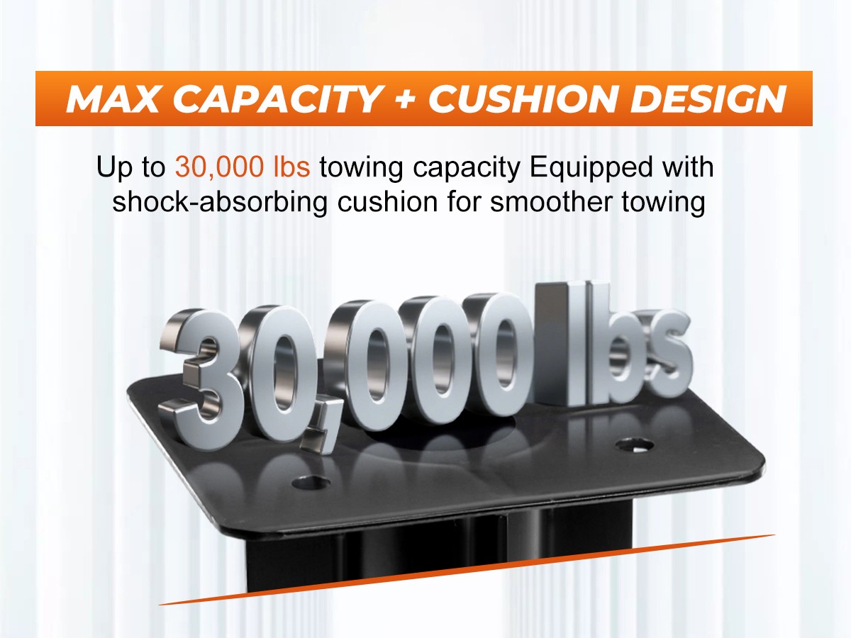 For Camper RV Trailer 12"-17" Fifth (5th) Wheel to Gooseneck Adapter Hitch