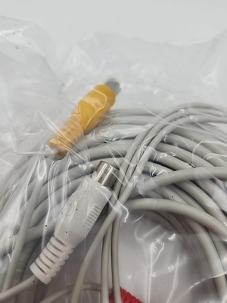 GE 60 FT RCA Extension Cable SmartHome Wired Security Surveillance Systems Pkg