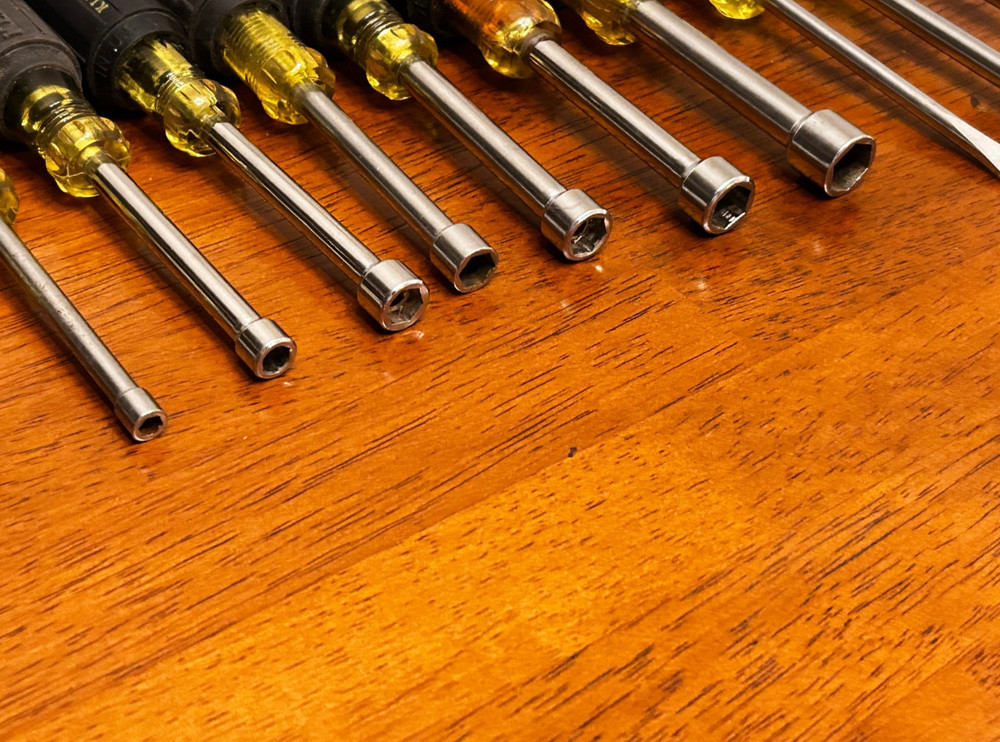 15pc. Klein Magnetic & Non-magnetic Tip Nut Drivers, Plus additional Tools