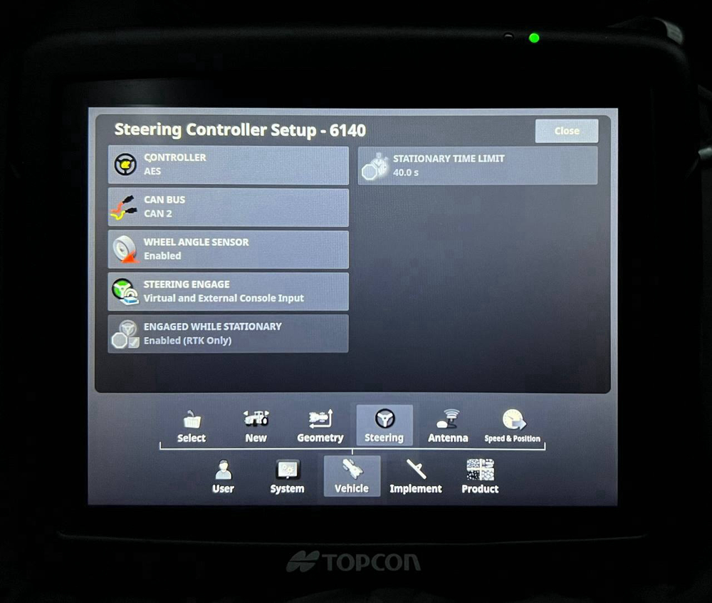 Topcon x25 8.4” console Aga4397 display