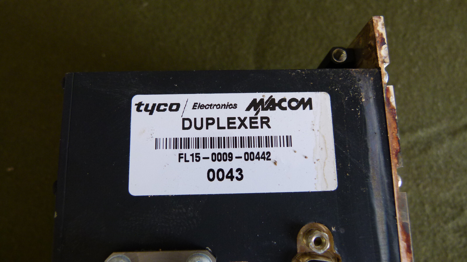 M/A-Com Tyco Electronics Duplexer FL15-0009-00442