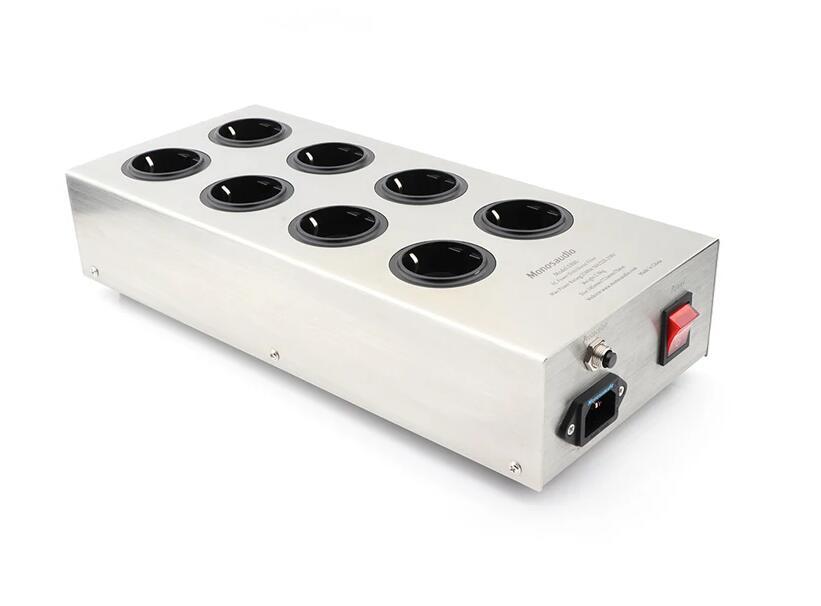 AC 220-250V HIFI E800HiFi Power Filter Device Schuko Socket 8 Way AC j