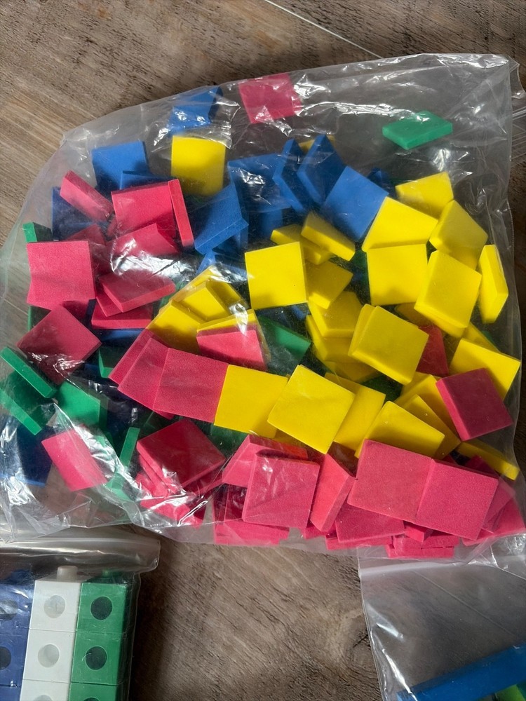 Hand2 Mind ETA Math Manipulatives lot base 10 blocks rods cube