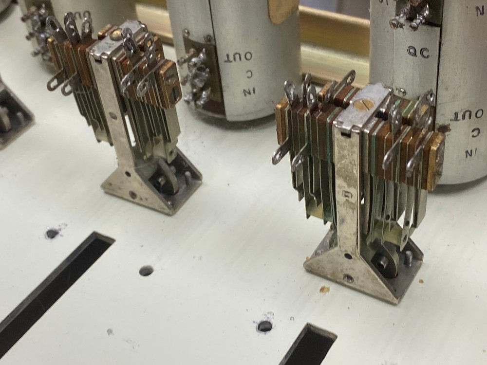 Stereo Ampro Console Front Panel with Switches - Knobs - VU's - Attenuators