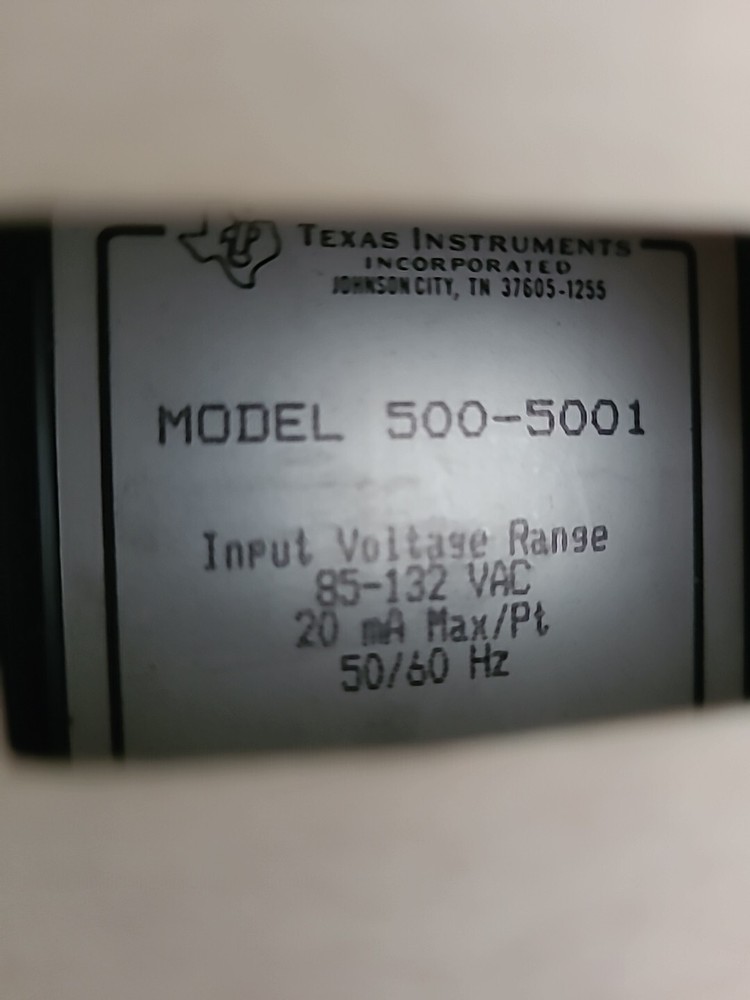 TEXAS INSTRUMENTS 500-5001 INPUT
