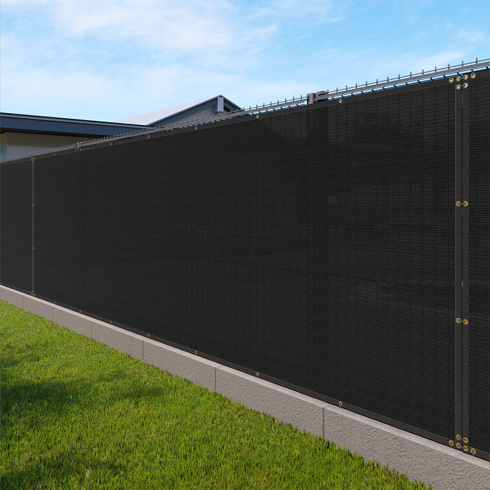 200GSM Fence Privacy Screen Cover Mesh 4' 5' 6' 8' x 50' Black Green Beige Brown