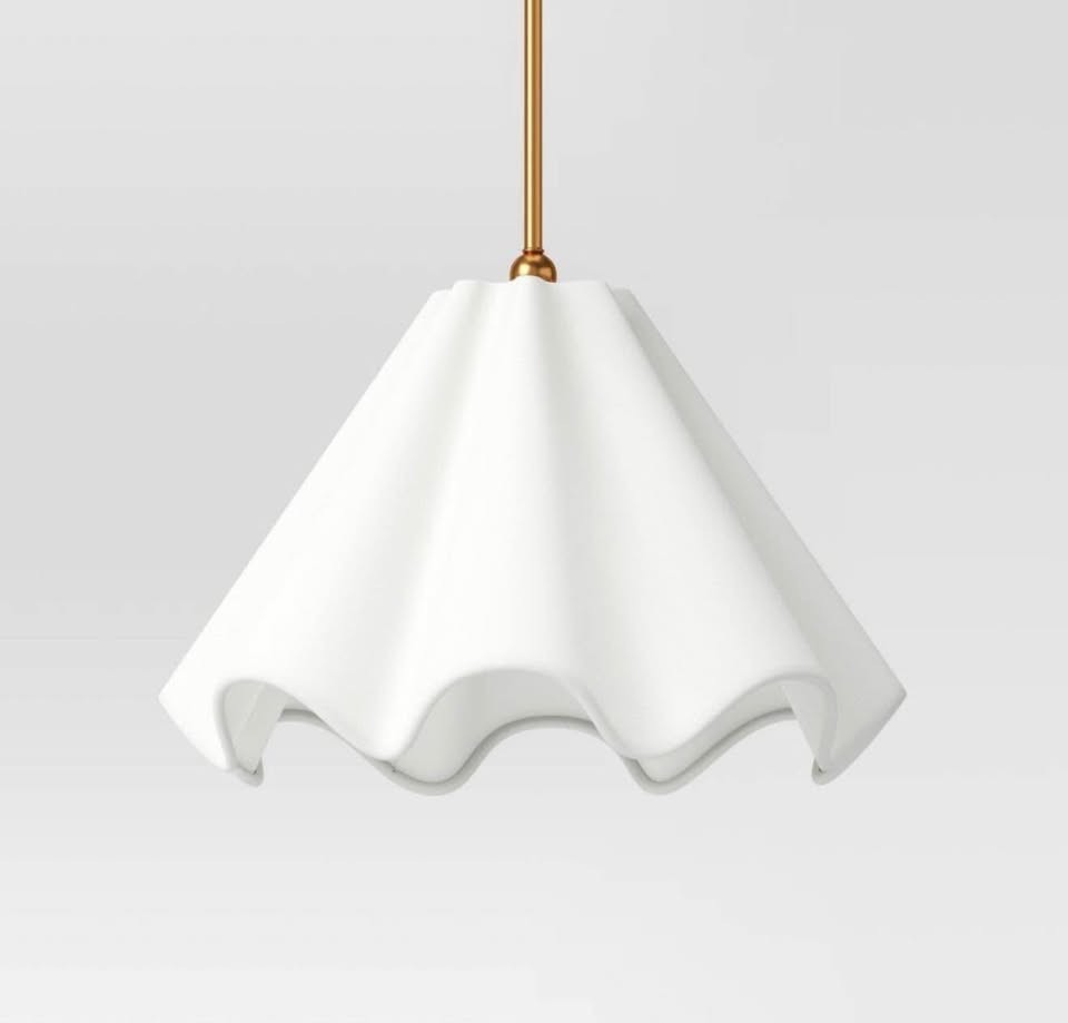 Wavy Shade Collection Pendant White - Threshold