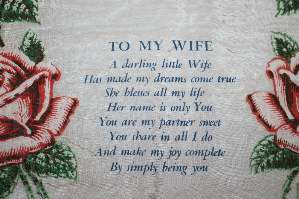 Original WW2 U.S. Marine Corps (Wife Poem) Pillow Cover