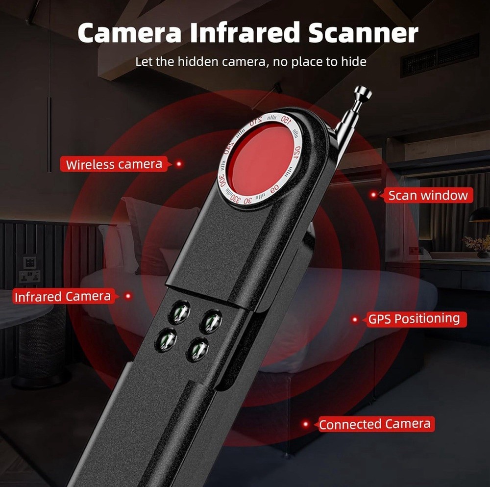 T01 Hidden Camera Detector - GPS, Rf, Microphone Detector - Smart Anti-bugging