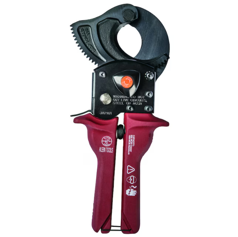 Klein Tools Ratcheting Cable Cutter Compact 1000 MCM Electrical New Box