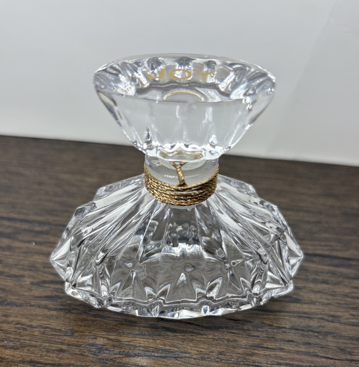 VINTAGE JOY by JEAN PATOU PARFUME 1.0 OZ / 30 ML BACCARAT Crystal Bottle Empty