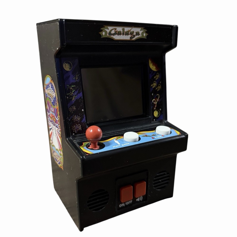 Arcade Classics Galaga Retro Mini Arcade Game Basic Fun 09622 TESTED WORKS 2018