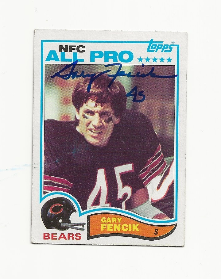 GARY    FENCIK     BEARS      AUTOGRAPHED    CARD