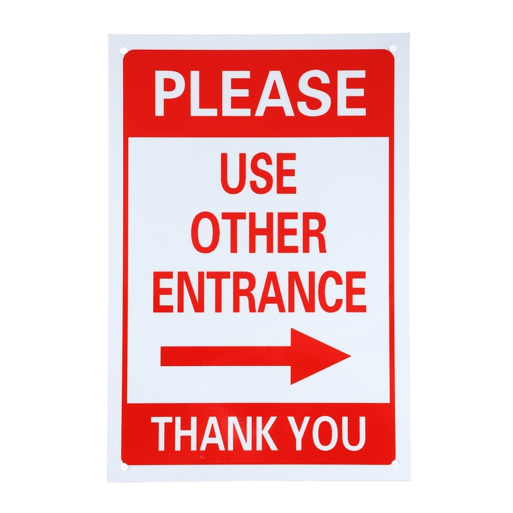 "Sign 'Use Other Inputs' Arrow Right Red/White"