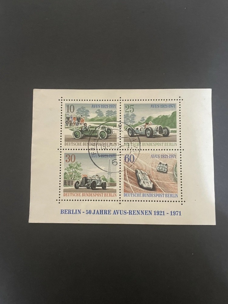 Berlin Minisheet Used.