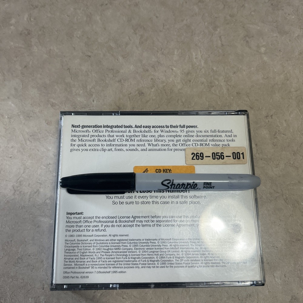 Microsoft Office Bookshelf Proffesional (PC, 1995)