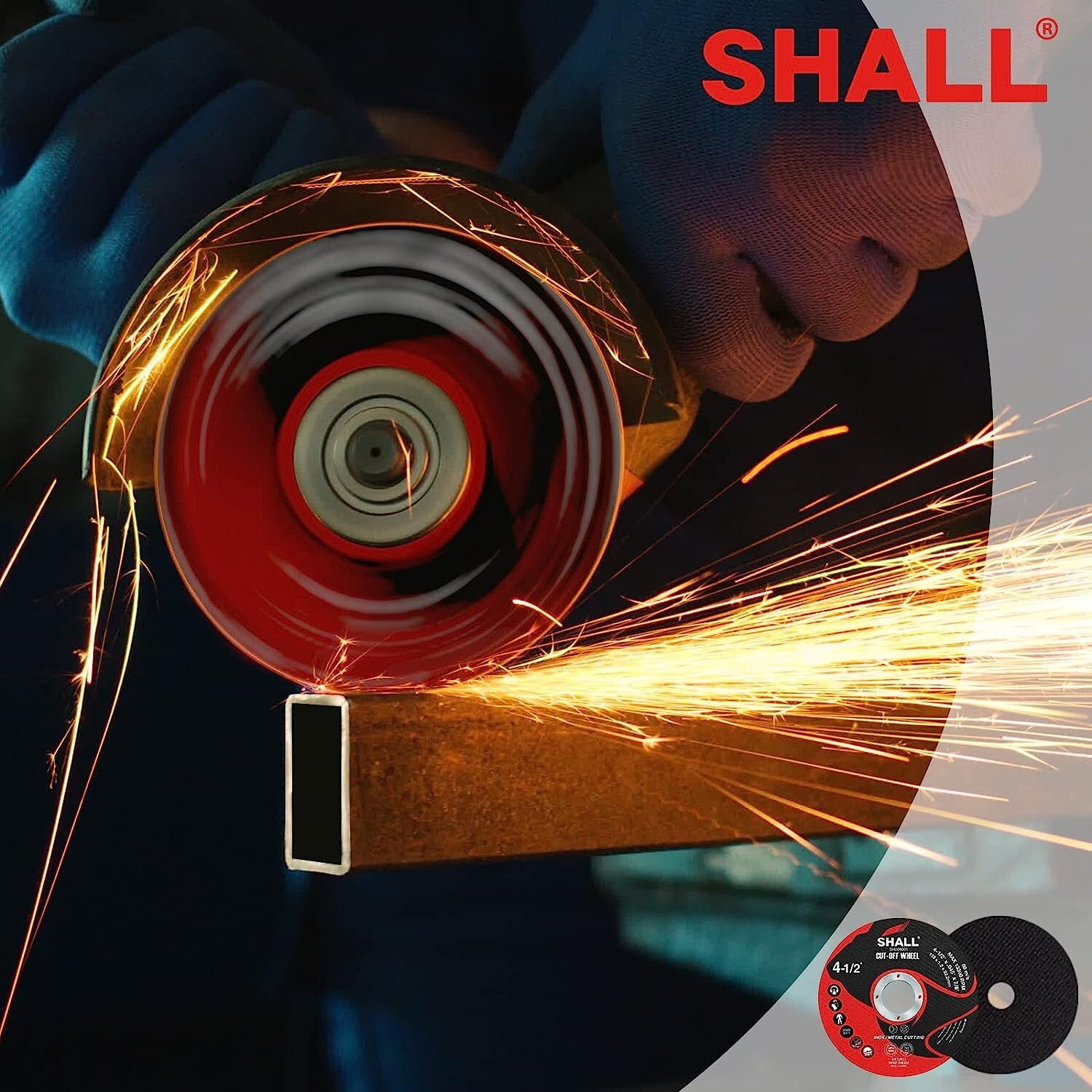 SHALL 50-Pack Cut Off Wheels 4 1/2 x 7/8 Inch`Angle Grinder Fast Cutting Disc US