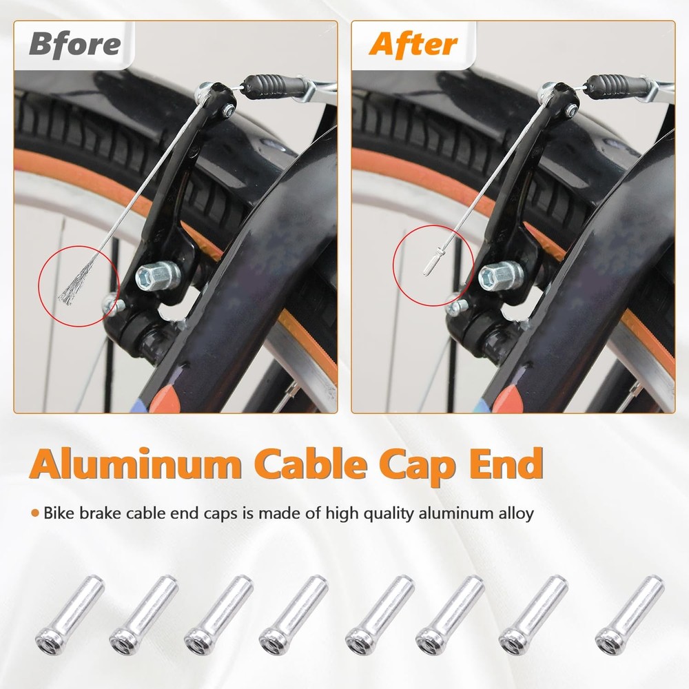 Universal Bicycle Brake Cable and Shift Derailleur Cable Set