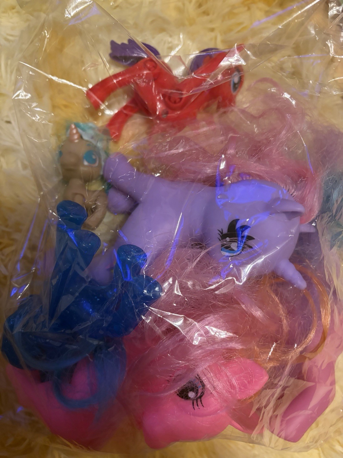 Mixed Lot Girl Toys Ponies Squishmallow Plush Book Trolls Animals Trinkets 4lbs