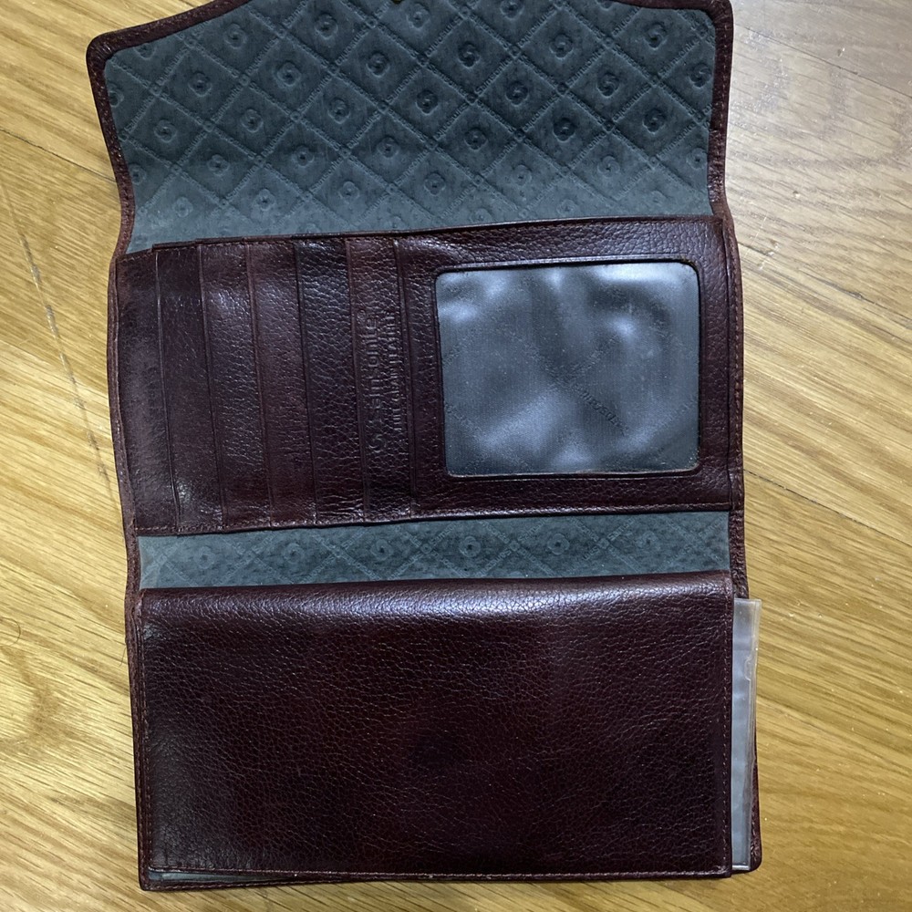 samsonite leather Brown Wallet 7x4