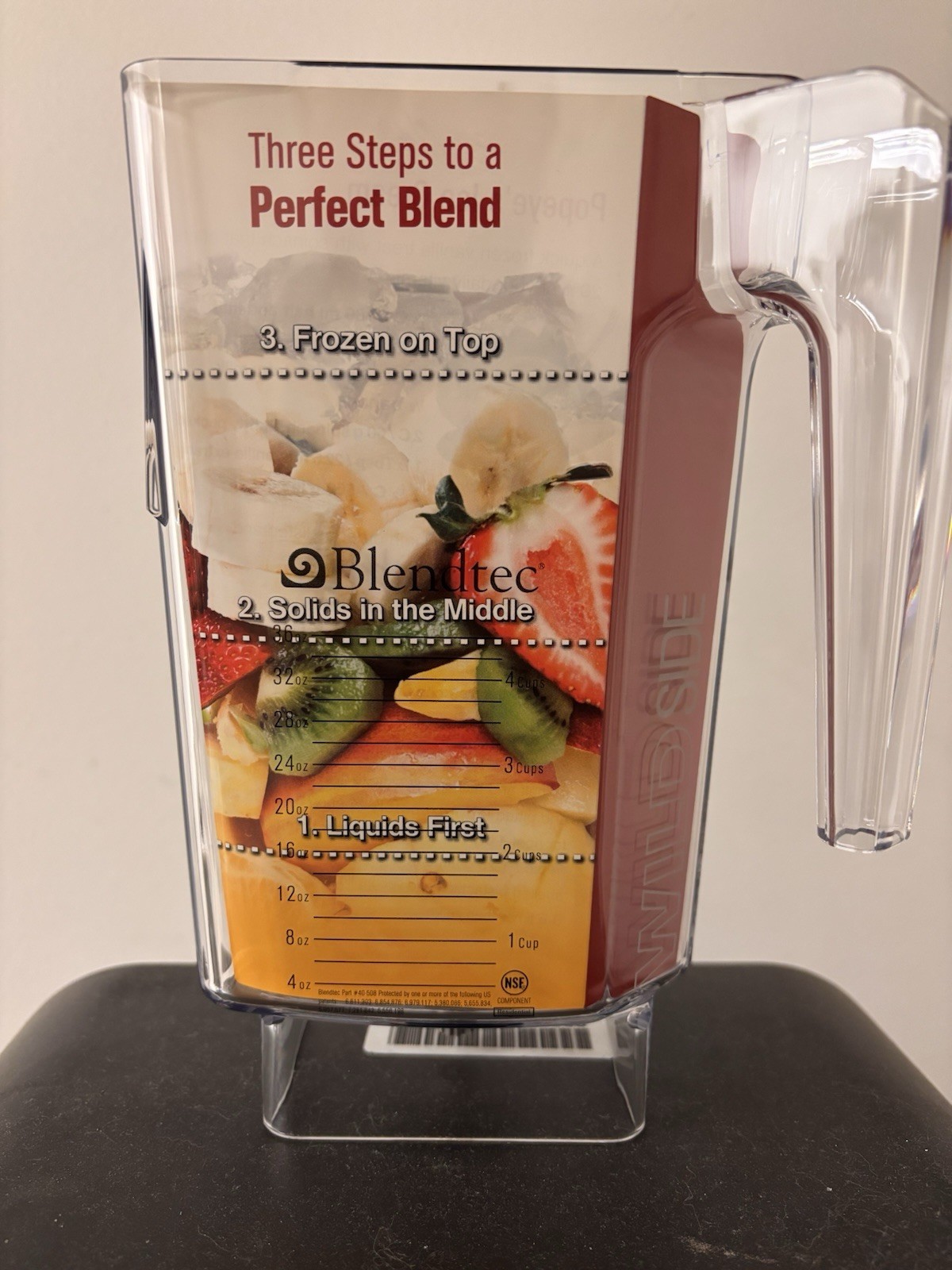 Blendtec WildSide 36oz Blender Jar & Lid Replacement Pitcher