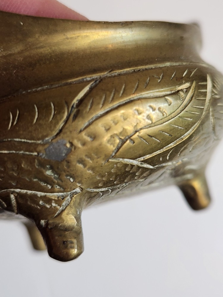 Chinese Gilt Bronze Tripod Incense Burner