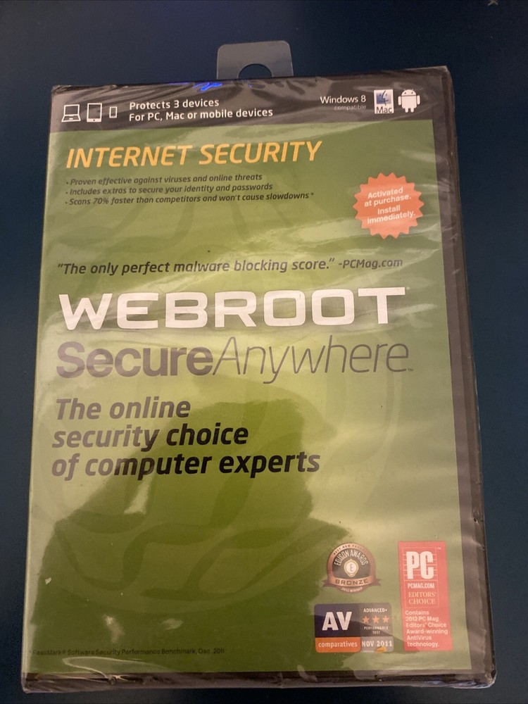 Webroot Software SecureAnywhere Internet Security Plus 2013 for PC, Mac (3...