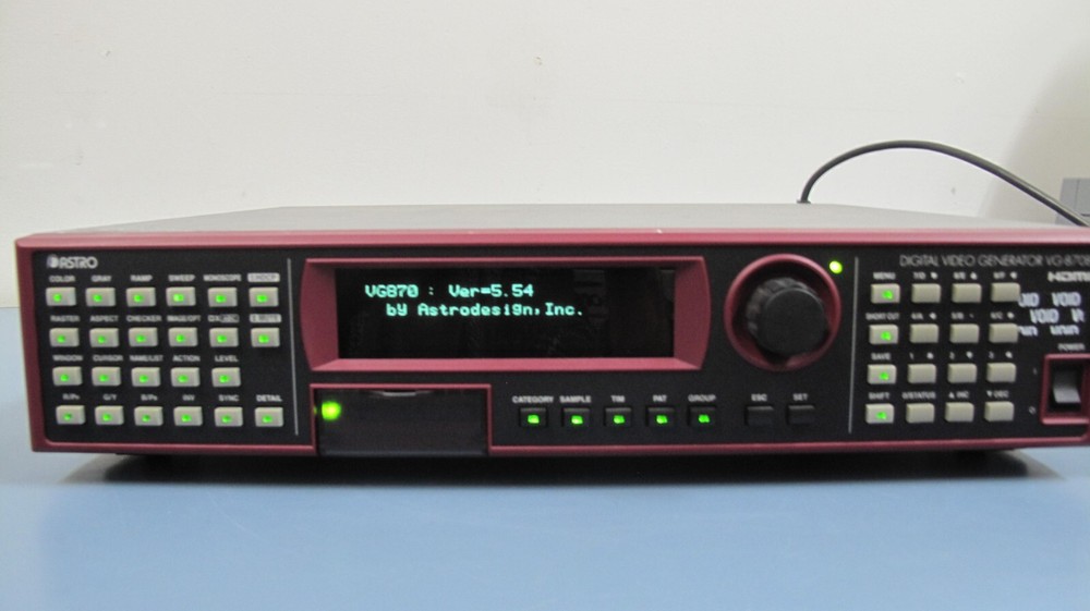 ASTRO Programmable Video Signal Generator Model VG870B