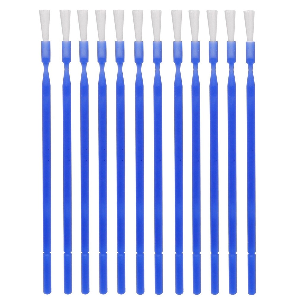 100 Pcs Dental Disposable Microbrush Single Micro Brush Blue Bendable Applicator