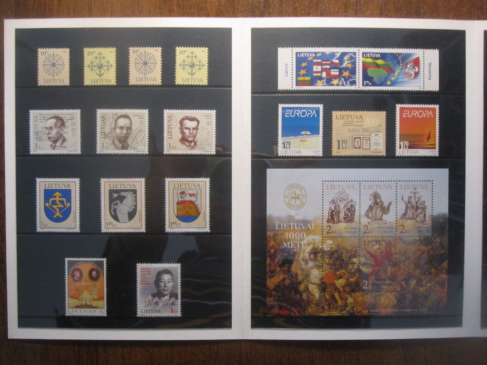 2004 LITHUANIA STAMPS OFFICIAL YEAR SET