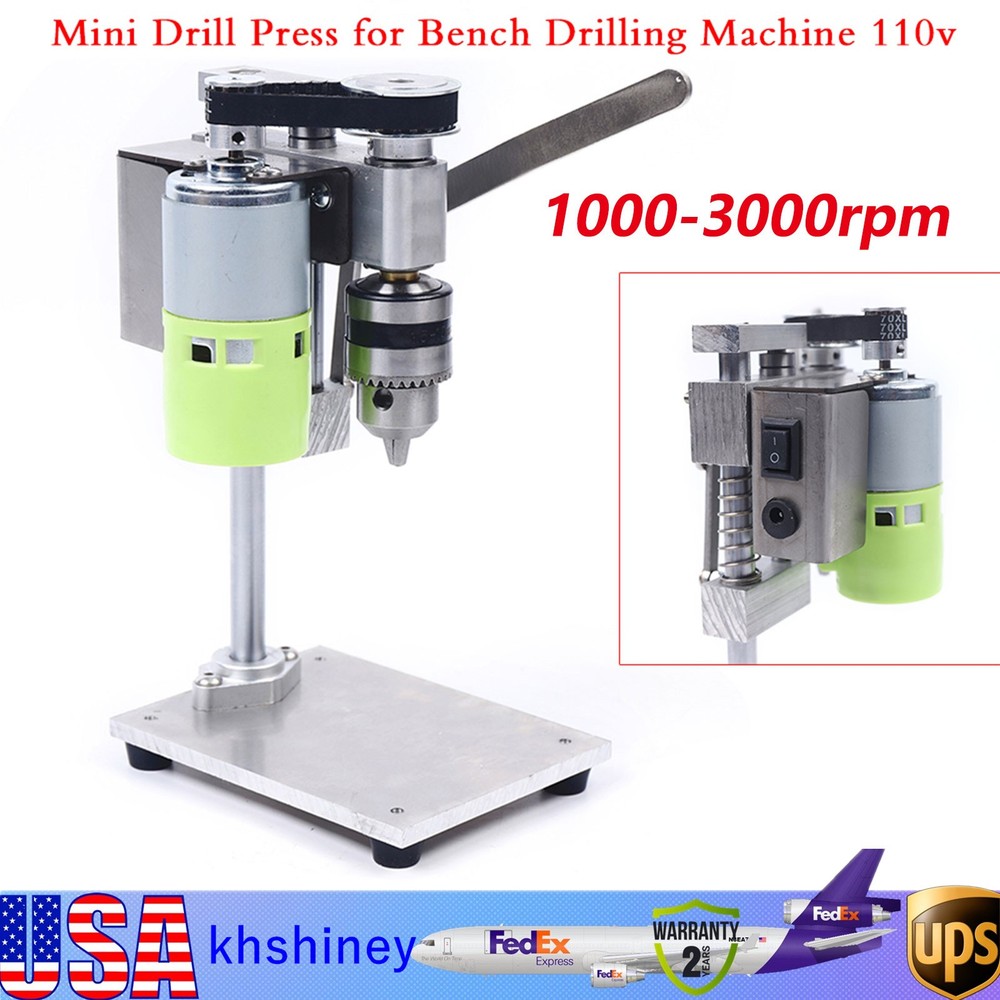 Mini Drill Press Bench Small electric Drill Machine Work Bench Variable Speed