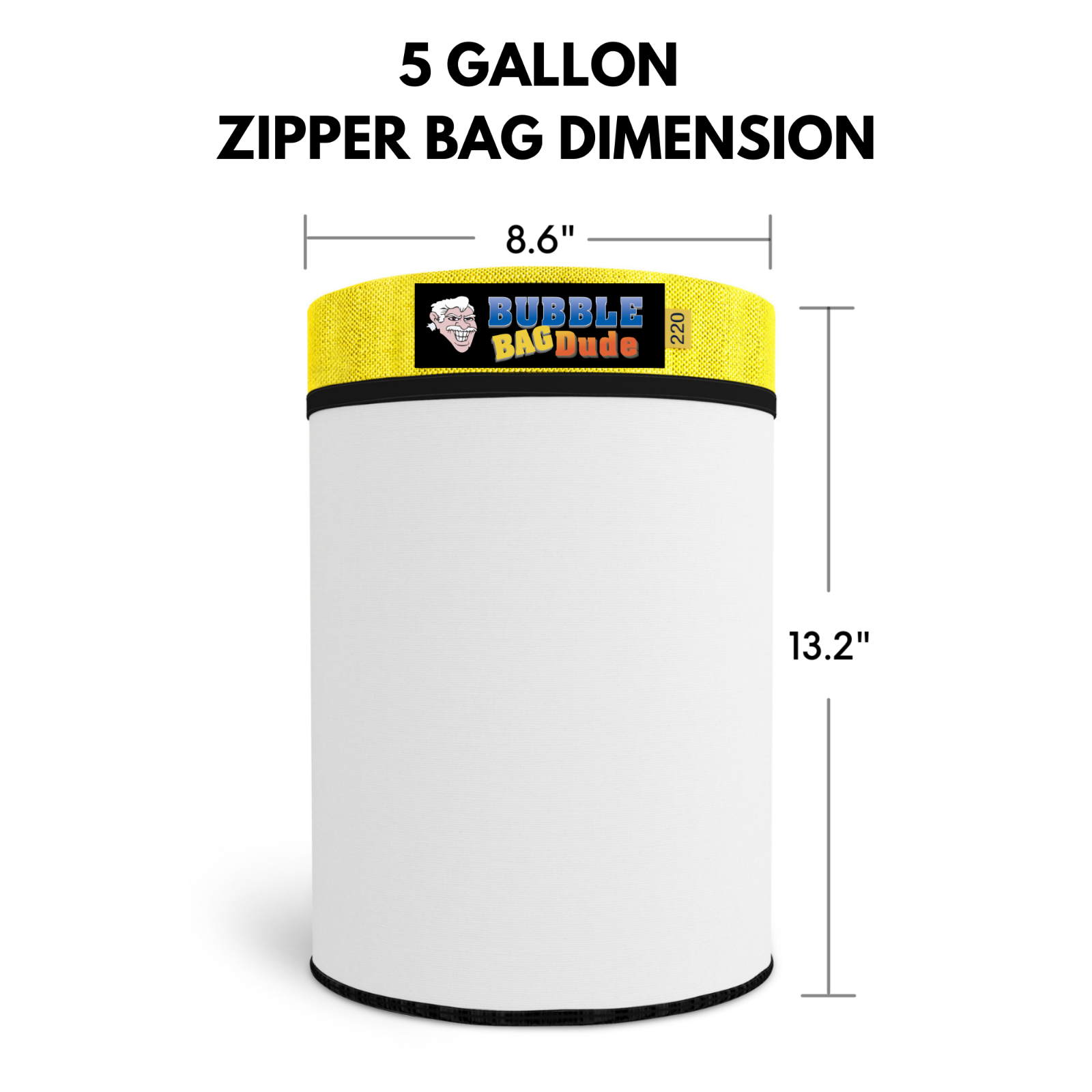 Bubble Bag BUBBLEBAGDUDE 5 Gallon Zipper Bags Bubble Hash Bags Herbal Extractor