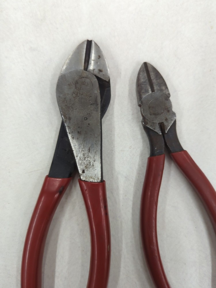 2pc Klein Tools D228-8 8" & D252-6 6" Lineman Diagonal-Cutting Pliers Set